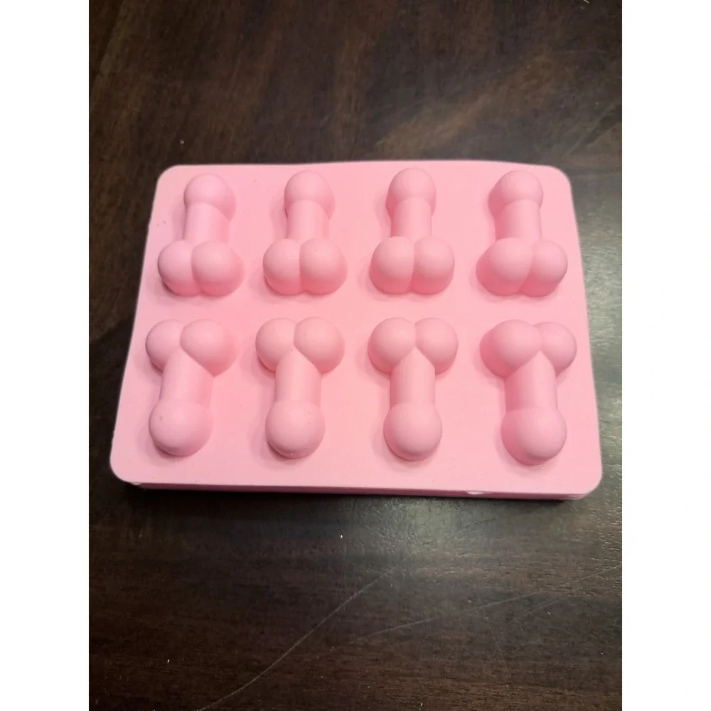 Set Of 3 Penis Shape Silicone Ice Cube Tray Chocolate Bachelorette Mold duck